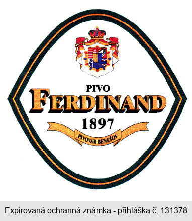 PIVO FERDINAND 1897 PIVOVAR BENEŠOV