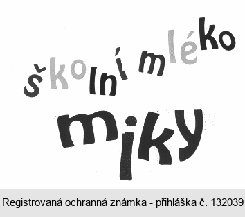 školní mléko miky