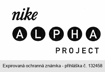 nike ALPHA PROJECT