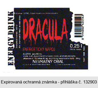 ENERGY DRINK DRACULA