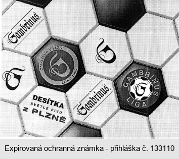 G Gambrinus DESÍTKA SVĚTLÉ PIVO ZALOŽENO V PLZNI G ROKU 1869 GAMBRINUS LIGA