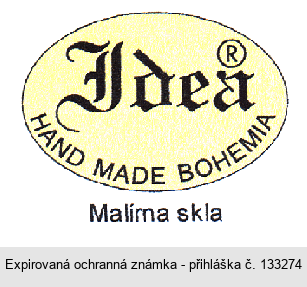 Idea HAND MADE BOHEMIA Malírna skla