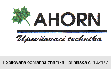 AHORN Upevňovací technika