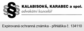 §§§ KALABISOVÁ, KARABEC a spol. advokátní kancelář
