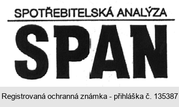 SPAN SPOTŘEBITELSKÁ ANALÝZA