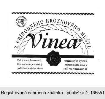 Vinea Z PRÍRODNÉHO HROZNOVÉHO MUŠTU