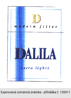 D modern filter DALILA extra lights