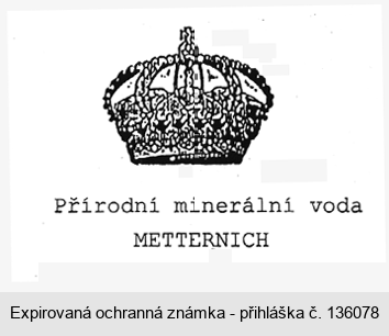 Přírodní minerální voda METTERNICH