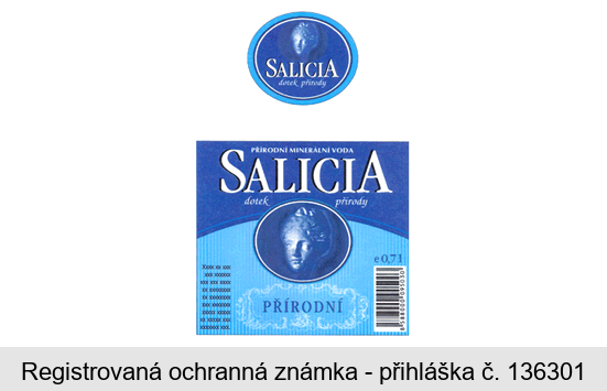 SALICIA dotek přírody PŘÍRODNÍ MINERÁLNÍ VODA SALICIA dotek přírody PŘÍRODNÍ