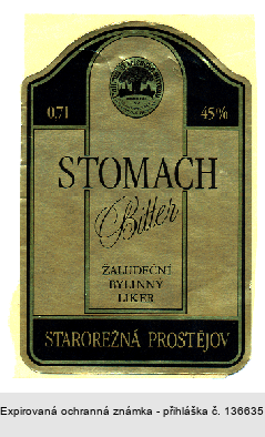 STOMACH Bitter STAROREŽNÁ PROSTĚJOV