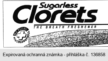 sugarless Clorets THE BREATH FRESHENER ACTIZOL WITH CHLOROPHYLL