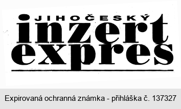 JIHOČESKÝ inzert expres