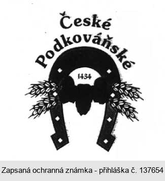 České Podkováňské pivo 1434