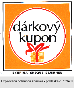 dárkový kupon SKUPINA CHEQUE DEJEUNER