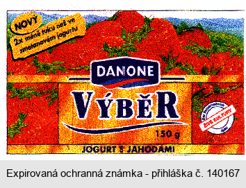 DANONE VÝBĚR 150g JOGURT S JAHODAMI