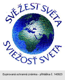 SVĚŽEST SVĚTA SVIEŽOSŤ SVETA