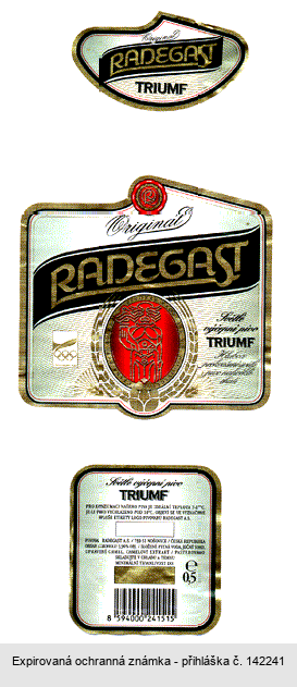 Original RADEGAST TRIUMF