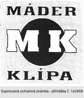 MK MÁDER KLÍPA