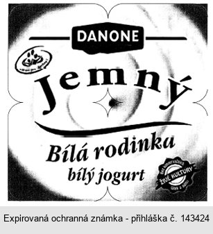 DANONE Jemný Bílá rodinka bílý jogurt Zdraví pro všechny!