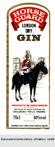 HORSE GUARD LONDON DRY GIN