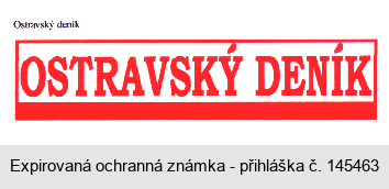 OSTRAVSKÝ DENÍK