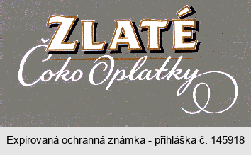 ZLATÉ Čoko Oplatky