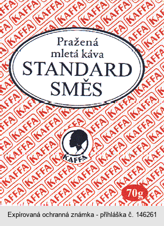 Pražená mletá káva STANDARD SMĚS KAFFA