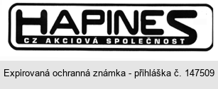 HAPINES CZ AKCIOVÁ SPOLEČNOST