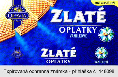 OPAVIA ZLATÉ OPLATKY VANILKOVÉ