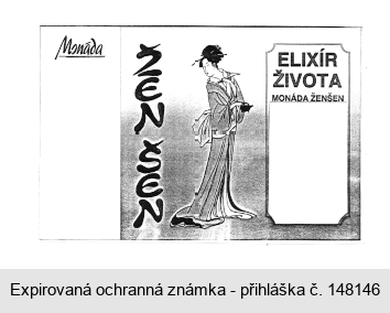 Monáda ŽEN ŠEN ELIXÍR ŽIVOTA MONÁDA ŽENŠEN