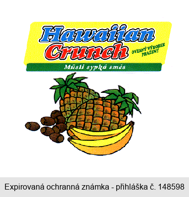 Hawaiian Crunch OVESNÝ VÝROBEK PRAŽENÝ Müsli sypká směs