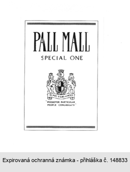 PALL MALL SPECIAL ONE