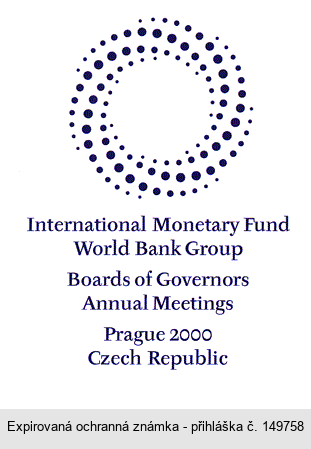 International Monetary Fund World Bank Group Boards of Governors Annual Meetings Prague 2000 Czech Republic