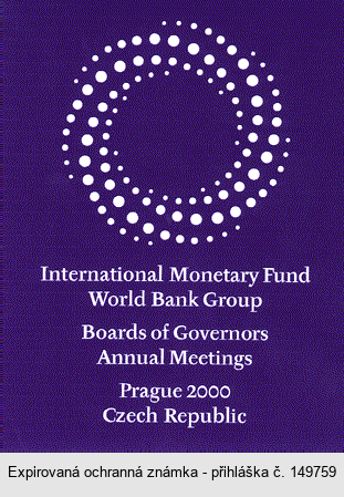 International Monetary Fund World Bank Group Boards of Governors Annual Meetings Prague 2000 Czech Republic