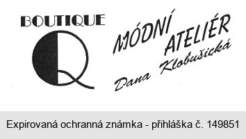 BOUTIQUE Q MODNÍ ATELIÉR Dana Klobušická