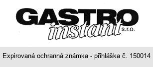 GASTROinstant s.r.o.