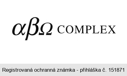 alfa beta omega COMPLEX