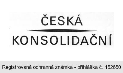 ČESKÁ KONSOLIDAČNÍ