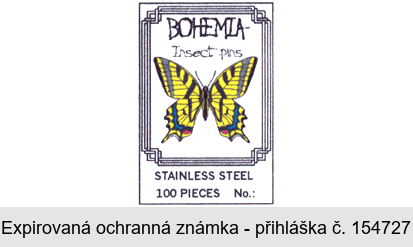 BOHEMIA Insect pins