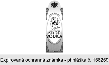 EXTRA QUALITY ALEXANDER PUSHKIN VODKA