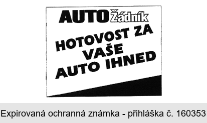 AUTO Žádník HOTOVOST ZA VAŠE AUTO IHNED