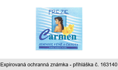 FREZIE Carmen JEMNOST, VŮNĚ A ČISTOTA Jemné toaletní mýdlo