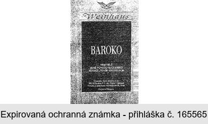 Weinhaus BAROKO VÍNO BÍLÉ ZEMĚ PŮVODU MAĎARSKO SZÁRAZ, VÖRÖS ASZTALI BOR