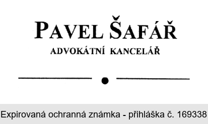 PAVEL ŠAFÁŘ ADVOKÁTNÍ KANCELÁŘ