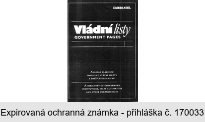 MEDIATEL Vládní listy GOVERNMENT PAGES