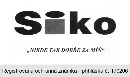 Siko "NIKDE TAK DOBŘE ZA MÍŇ"