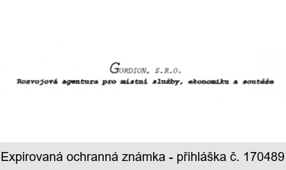 GORDION, S. R. O. Rozvojová agentura pro místní služby, ekonomiku a soutěže