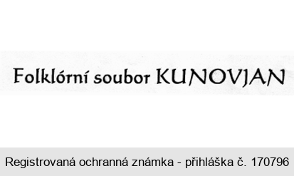 Folklórní soubor KUNOVJAN