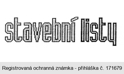 stavební listy