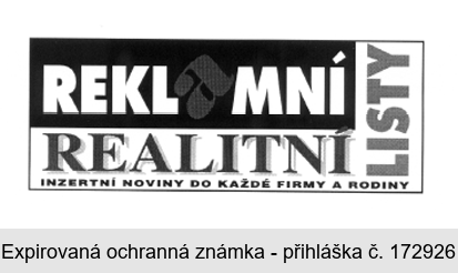 REKLaMNÍ REALITNÍ LISTY  INZERTNÍ NOVINY DO KAŽDÉ FIRMY A RODINY